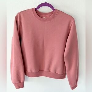 Hollister Dusty Rose Crewneck Sweatshirt Pullover Size XS